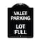 Signmission Valet Parking Lot Full Heavy-Gauge Aluminum Architectural Sign, 24" x 18", BW-1824-22764 A-DES-BW-1824-22764 - alternate 1